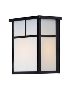 Coldwater 2 Light 11 inch Black Outdoor Wall Mount