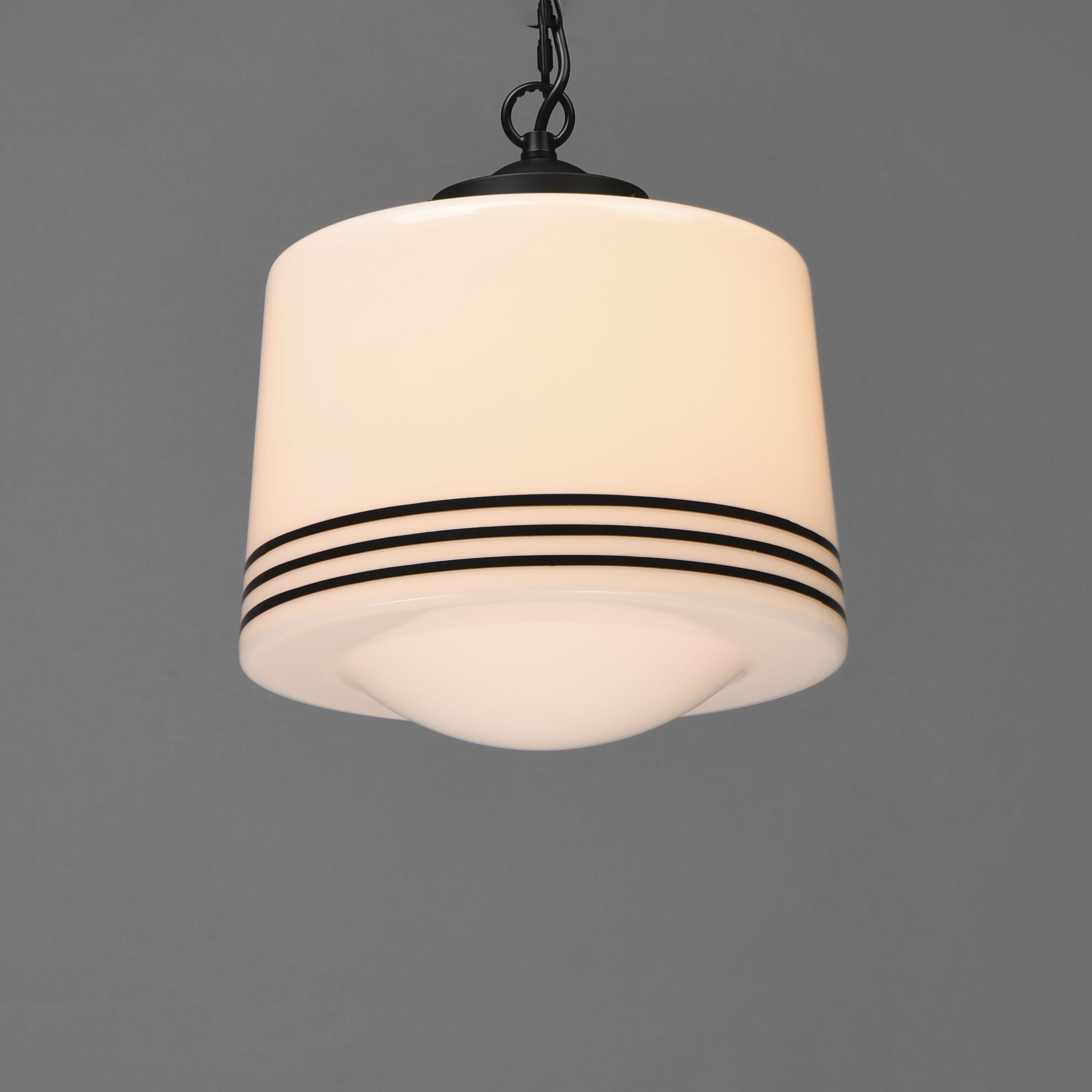 Eureka 1 Light 11.75 inch Black Single Pendant Ceiling Light