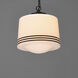 Eureka 1 Light 11.75 inch Black Single Pendant Ceiling Light