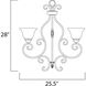 Manor 5 Light 25.5 inch Oil Rubbed Bronze Single-Tier Chandelier Ceiling Light