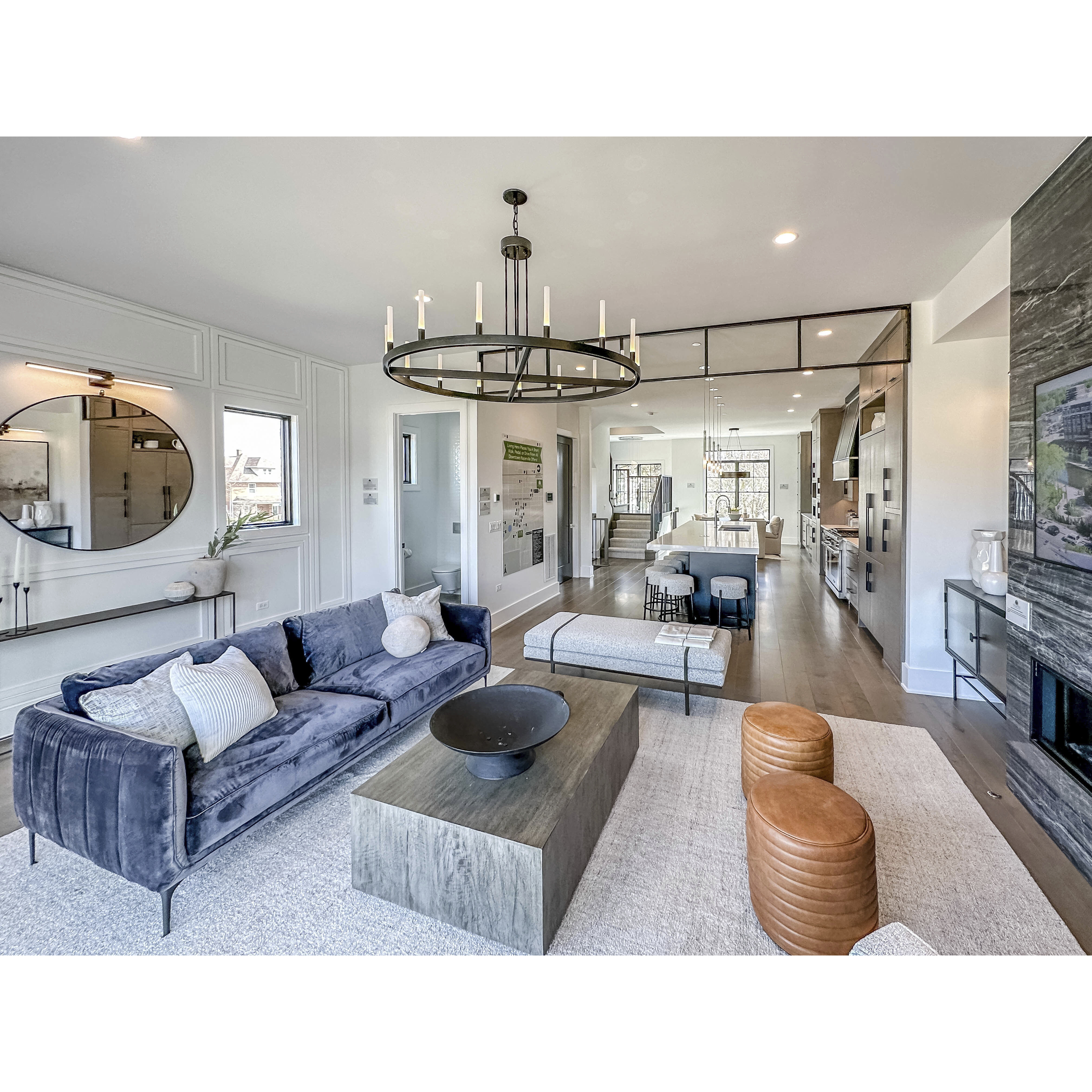 Ovation LED 47 inch Black Chandelier Ceiling Light