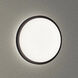 Float LED 11.5 inch Black Flush Mount Ceiling Light