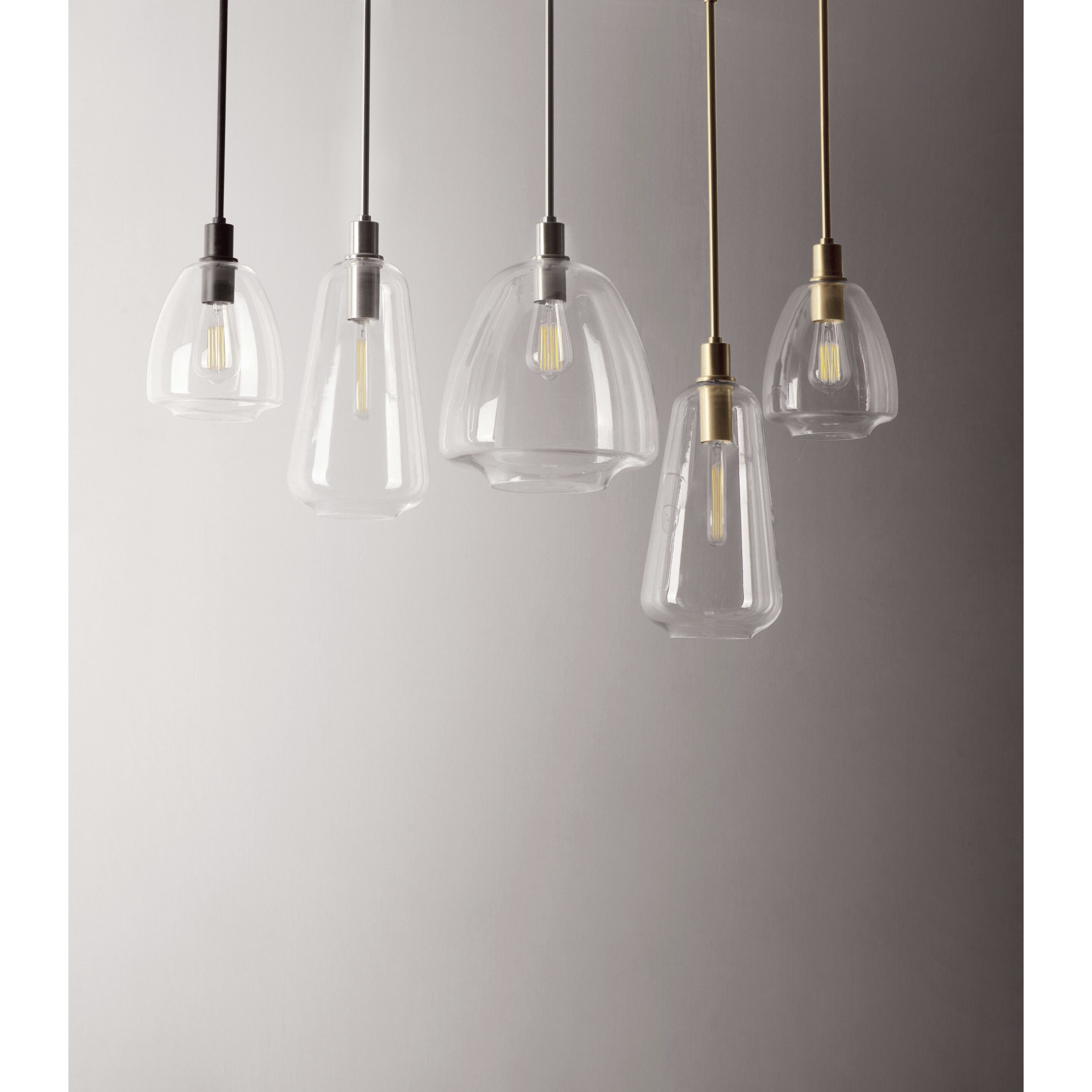 Babylon 1 Light 7.25 inch Black Single Pendant Ceiling Light