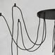 Early Electric 8 Light 15.75 inch Black and Antique Brass Multi-Light Pendant Ceiling Light