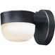 Michelle LED 5 inch Black Outdoor Wall Mount in Frosted