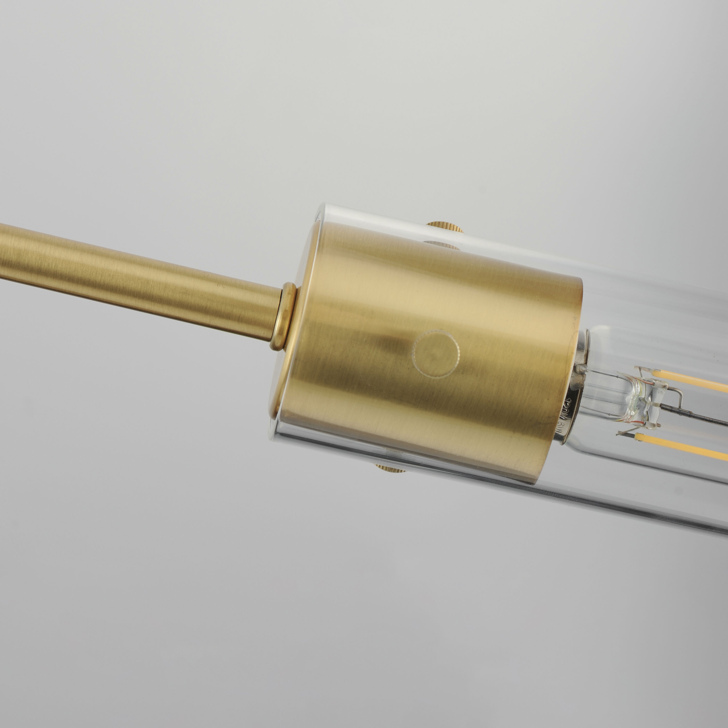 Equilibrium LED 42 inch Natural Aged Brass Linear Pendant Ceiling Light