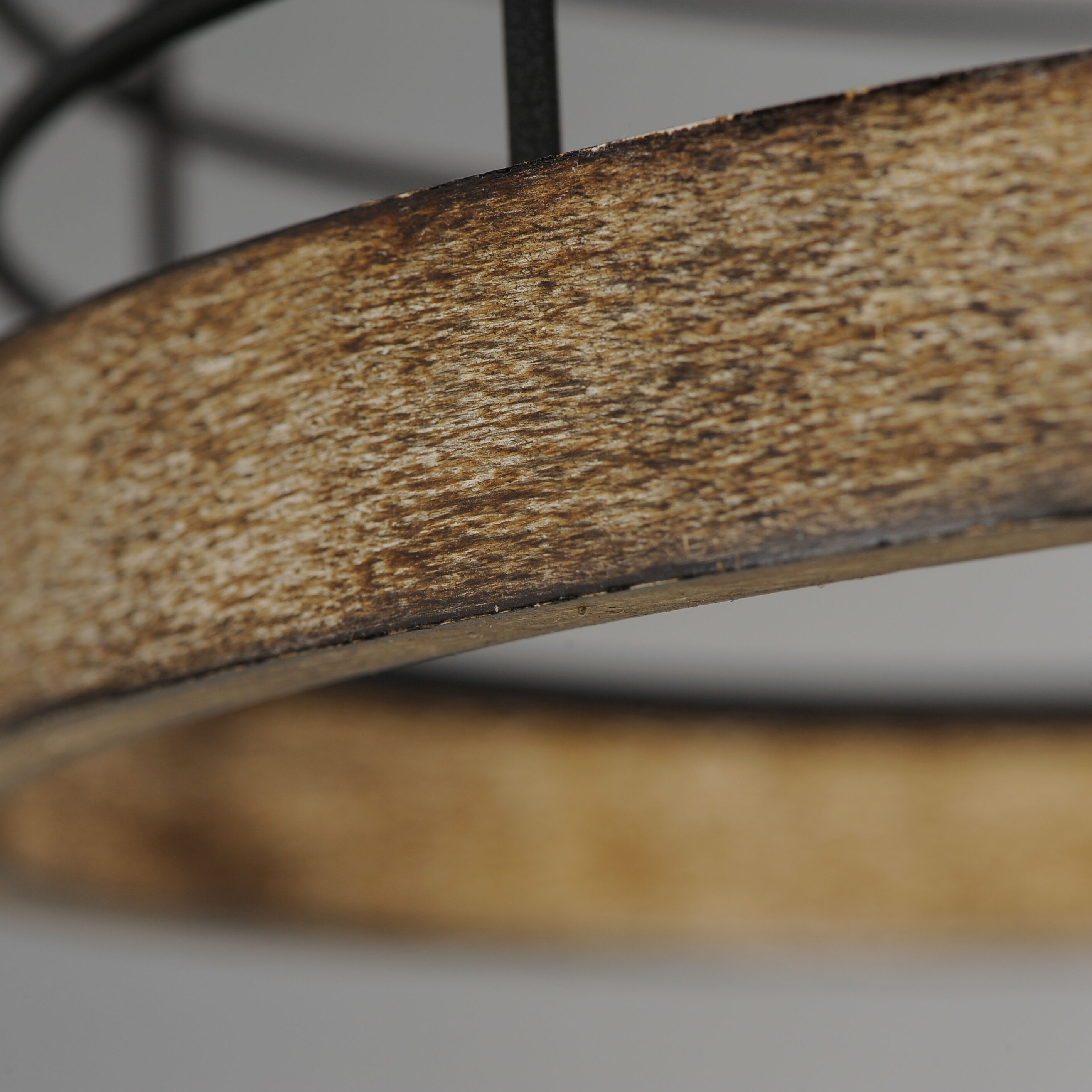 Homestead 2 Light 15 inch Driftwood/Black Semi-Flush Mount Ceiling Light