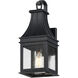Bramwell VX 1 Light 17.75 inch Black Patina Outdoor Wall Mount