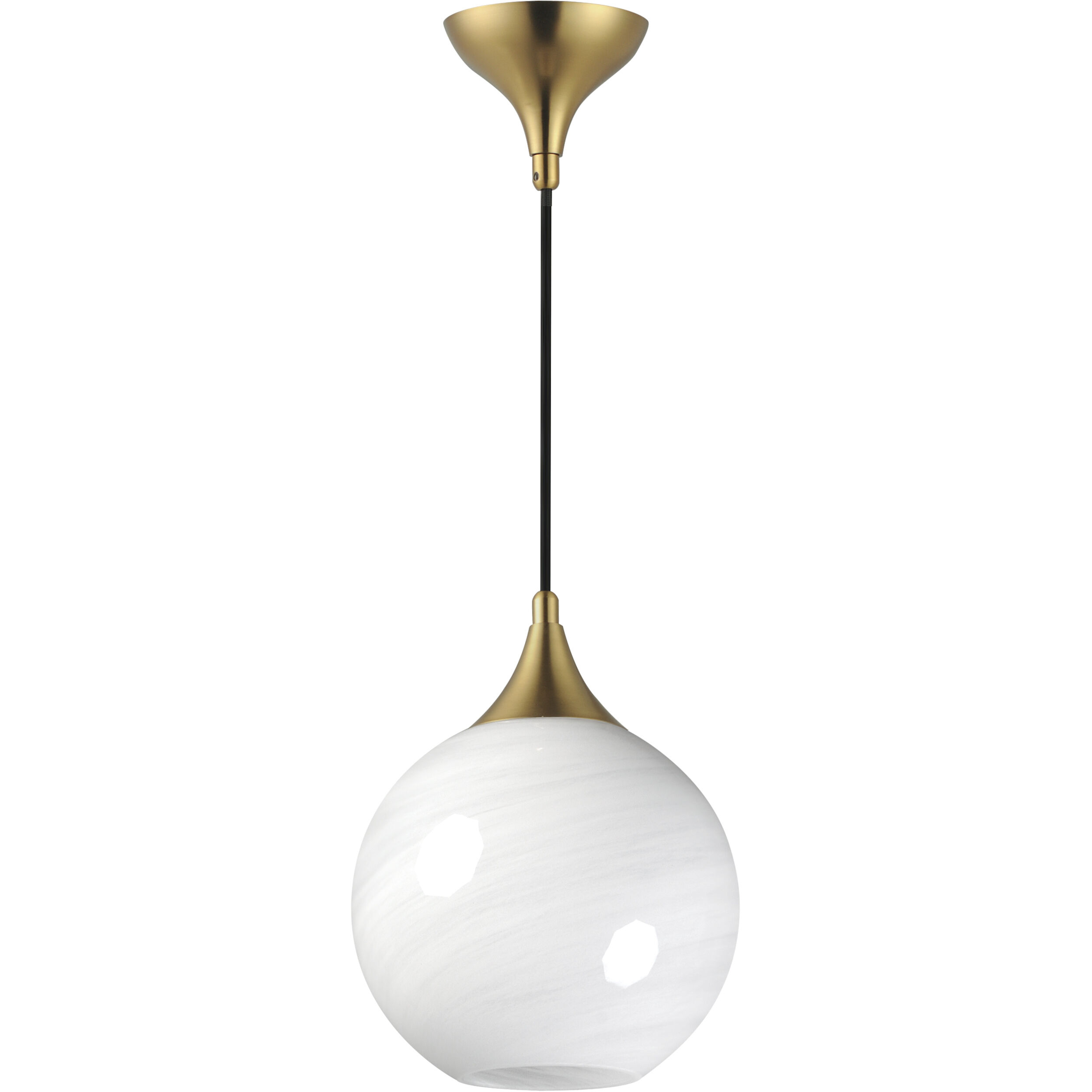 Neve 1 Light 9 inch Natural Aged Brass Single Pendant Ceiling Light