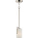 Dart 1 Light 4.5 inch Satin Nickel Mini Pendant Ceiling Light