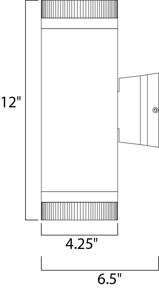 Lightray 2 Light 4 inch Architectural Bronze Wall Sconce Wall Light