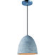 Crete LED 12 inch Polished Chrome Single Pendant Ceiling Light