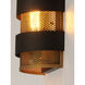 Caspian 1 Light 8.75 inch Oil Rubbed Bronze/Antique Brass Bath Vanity Light Wall Light