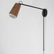 Scout LED 6 inch Weathered Wood and Tan Leather Wall Sconce Wall Light