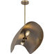 Denarii 2 Light 43 inch Natural Gold Linear Pendant Ceiling Light