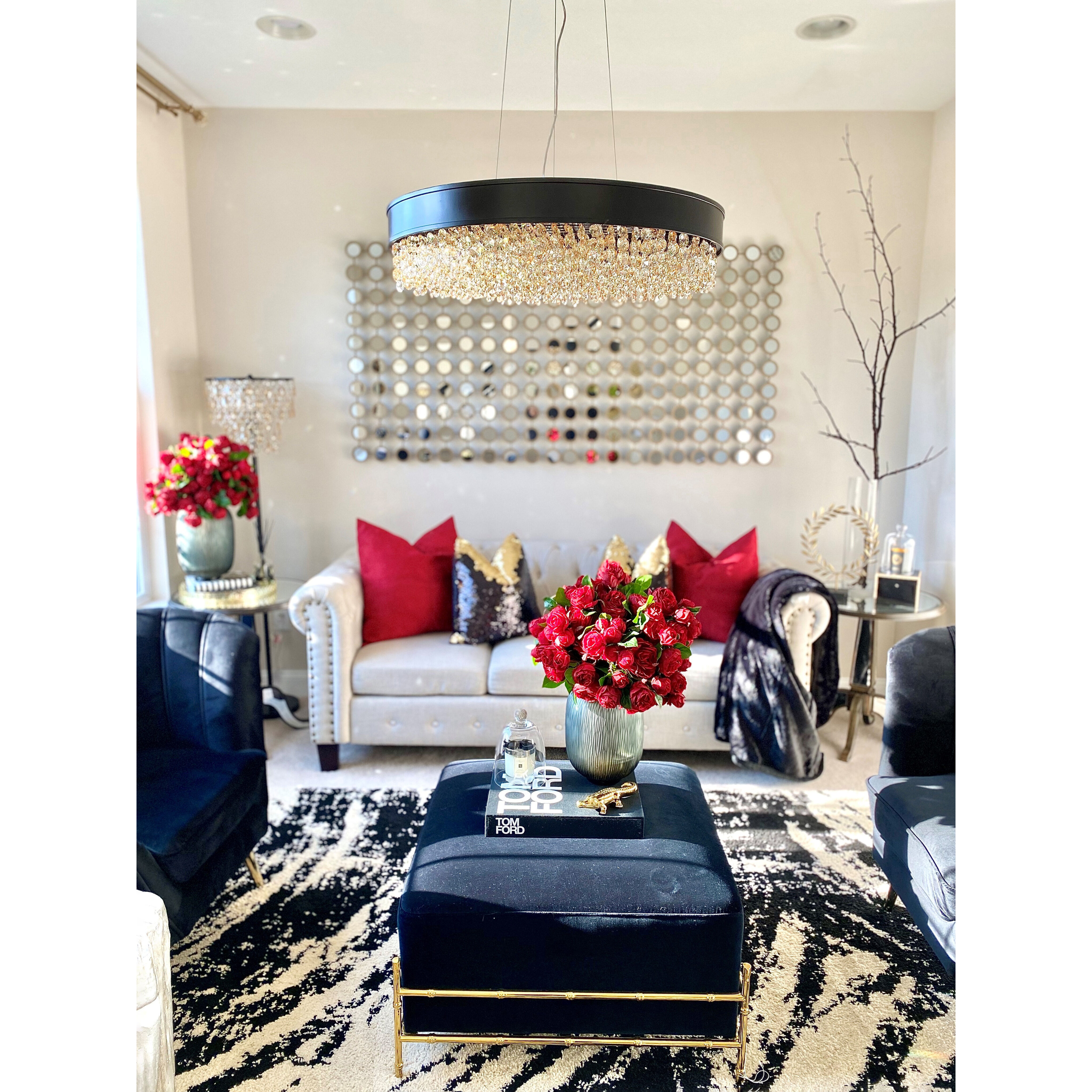 Mystic LED 30 inch Bronze Single Pendant Ceiling Light in Scotch Crystal