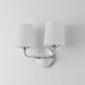 Bristol 2 Light 13 inch Satin Nickel Wall Sconce Wall Light
