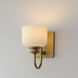 Bisque 1 Light 5.5 inch Natural Aged Brass Wall Sconce Wall Light