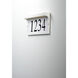 Address LED 7 inch White Outdoor Wall Mount