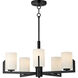 Dart 5 Light 26 inch Black Chandelier Ceiling Light