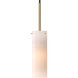 Blizzard 1 Light 3.25 inch Natural Aged Brass Linear Pendant Ceiling Light
