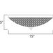 Glimmer LED 15 inch Plated Silver Flush Mount Ceiling Light