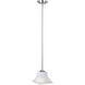 Aurora 1 Light 8 inch Satin Nickel Mini Pendant Ceiling Light