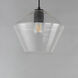 Geode 1 Light 11.75 inch Black Single Pendant Ceiling Light