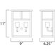 Coldwater 2 Light 11 inch Burnished Outdoor Wall Mount in Honey