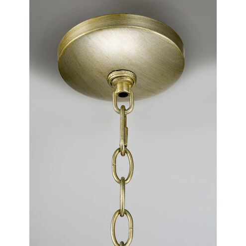 Cebu 5 Light 21 inch Capiz/Gold Silver Chandelier Ceiling Light