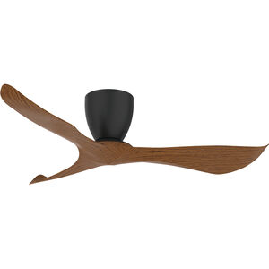 Keanu 56 inch Black and Walnut Outdoor Ceiling Fan