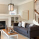 Ruffles 3 Light 13.75 inch Black and Antique Brass Suspension Pendant Ceiling Light