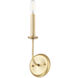 Wesley 1 Light 4.75 inch Satin Brass ADA Wall Sconce Wall Light
