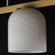 Scoop 4 Light 46 inch Natural Aged Brass Linear Pendant Ceiling Light