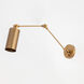 Shaka 1 Light 17.5 inch Weathered Brass Wall Sconce Wall Light