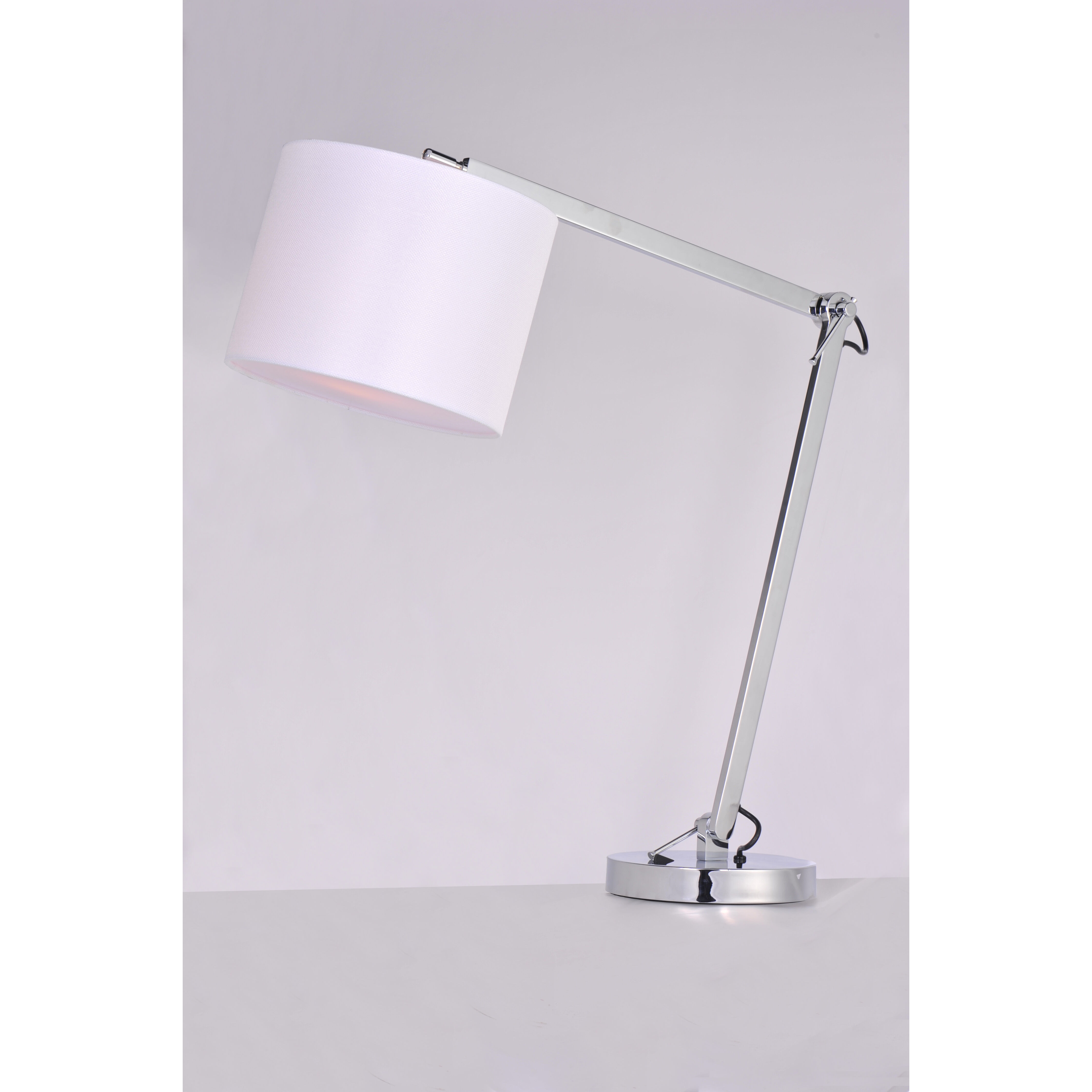 Hotel 19 inch 16 watt Polished Chrome Table Lamp Portable Light