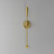 Vela 1 Light 5 inch Satin Brass ADA Wall Sconce Wall Light