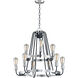 Haven 9 Light 27 inch Black and Satin Nickel Multi-Tier Chandelier Ceiling Light