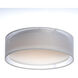 Prime LED 16 inch Flush Mount Ceiling Light in White Organza