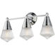 Hargreaves 3 Light 24 inch Polished Chrome Bath Vanity Wall Light