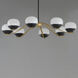 Lucerne 8 Light 42.75 inch Black and Natural Aged Brass Chandelier Ceiling Light