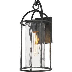 Del Mar 1 Light 19 inch Blacksmith Outdoor Wall Mount in Water
