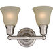 Bel Air 2 Light 15.5 inch Satin Nickel Bath Vanity Wall Light