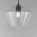 Geode 1 Light 11.75 inch Black Single Pendant Ceiling Light