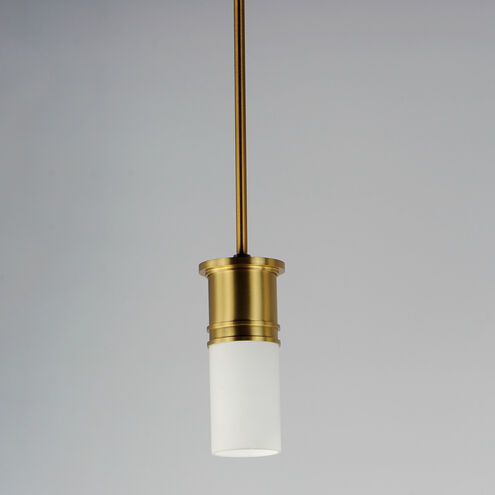 Rexford 1 Light 4 inch Satin Brass Mini Pendant Ceiling Light in Satin White