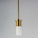 Rexford 1 Light 4 inch Satin Brass Mini Pendant Ceiling Light in Satin White