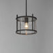 Belfry 1 Light 12 inch Black Outdoor Flush Mount in Clear