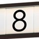 Address LED 5 inch Bronze Outdoor Wall Mount