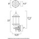 Builder Cast 1 Light 22 inch Empire Bronze Outdoor Wall Mount