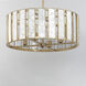 Miramar 4 Light 24.25 inch Capiz with Natural Aged Brass Single Pendant Ceiling Light